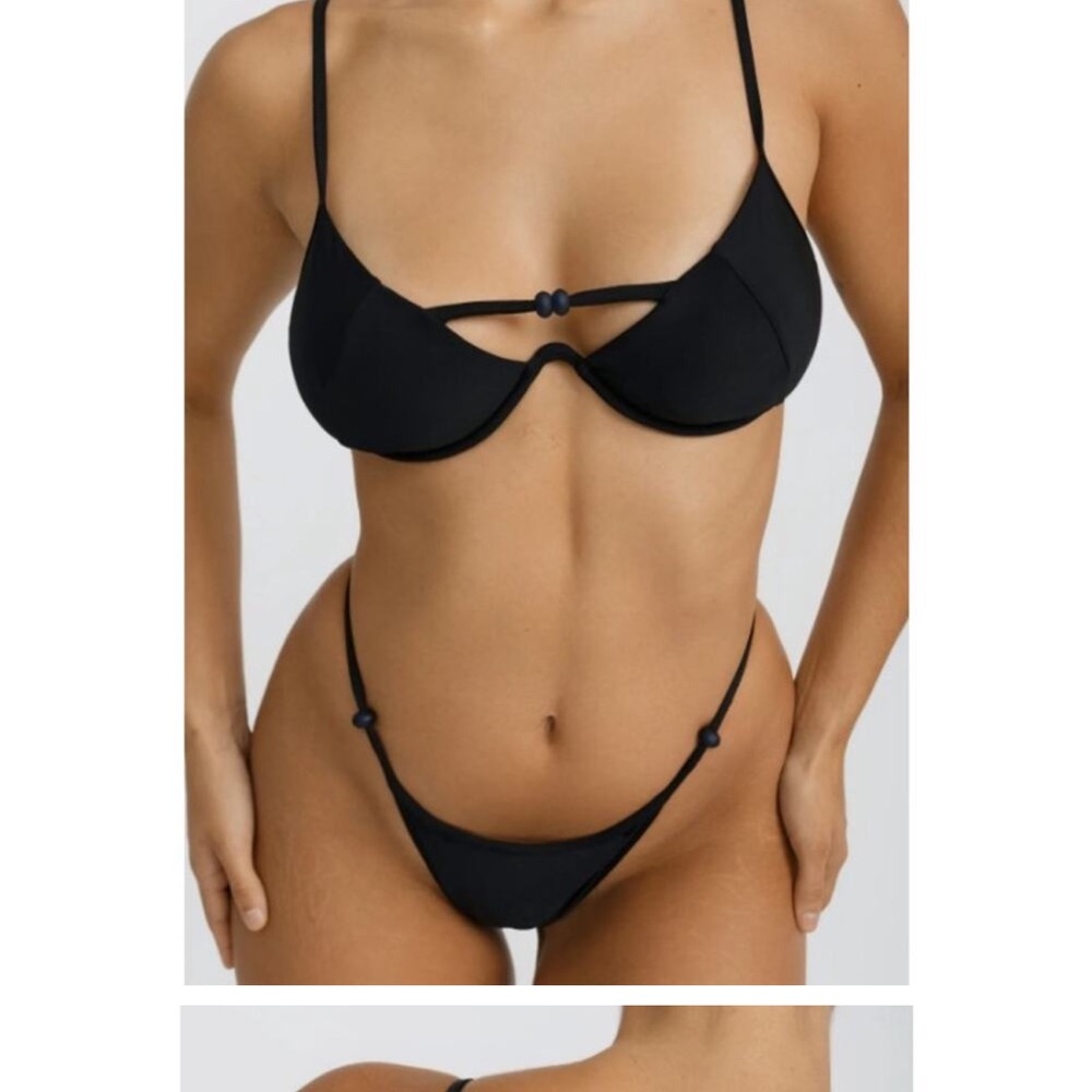 Ocean Ave by Riot Swim Cove Bottom Amira Top - Ink